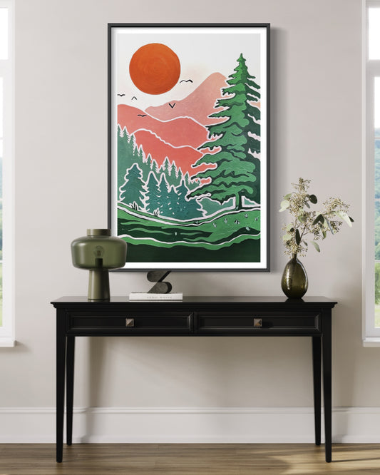 Mountains, Giclée Print