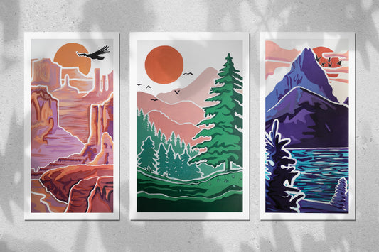 Landscape Set, Giclée Prints